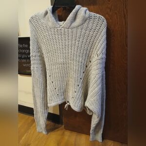 NWOT/ AEROPOSTALE light grey dolman sleeve hoodie sweater